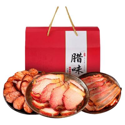 腊味礼盒3斤装腊肉腊肠年货送礼