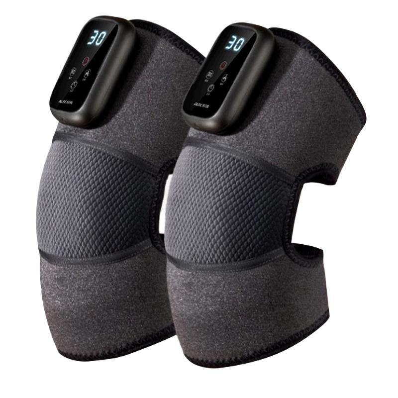 奥克斯膝盖按摩仪器电发热护膝加热保暖老人寒腿艾草热敷关节神器