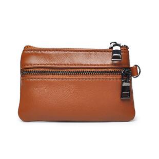 穆羊羊皮迷你零钱包创意日式真皮钥匙包零短款拉链包卡包硬币包