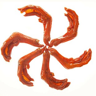 福建武夷山特产/岚谷熏鹅熏鸭掌、非泡鸭爪、烟熏鸭掌/熏鸭爪500