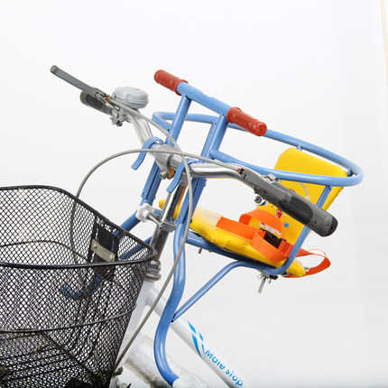 外婆桥Q306 婴儿自行车前挂椅 儿童单车坐椅挂椅前置后置两用