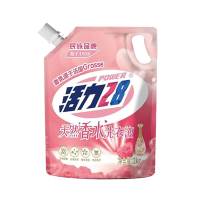 活力28天然香水洗衣液2kg玫瑰香氛持久低泡易漂家用实惠正品u1