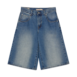 【商场同款】Levi's李维斯26春夏新款女士BAGGY阔腿牛仔短裤005DT