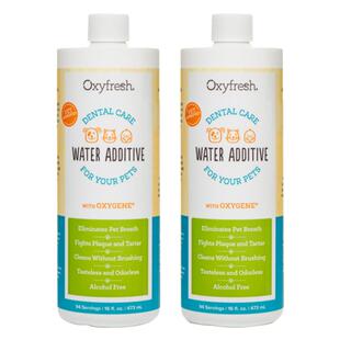 【自营】奥可亲Oxyfresh宠物除臭牙结石漱口洁齿水473ml*2氧亲新