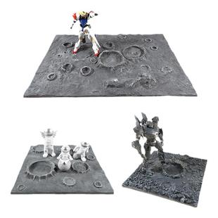 仿真微缩沙盘高达模型地台树脂成品太空月球火星场景手办展示底座