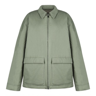 CHU楚妞[软青]TR同源纯棉85鹅绒大口袋羽绒服2025冬季新款女外套