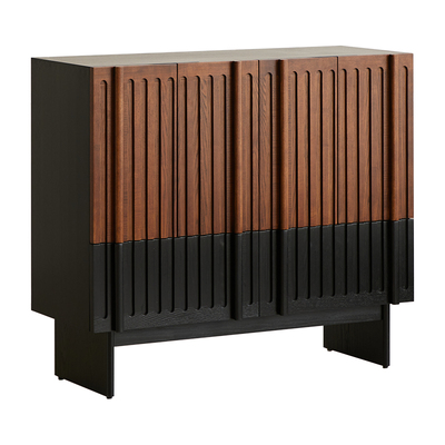 EVITAHome中古复古风全实木边柜