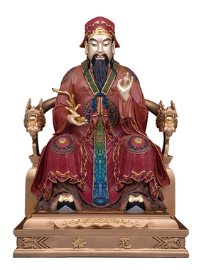 范蠡文财神铜像中式招财摆件