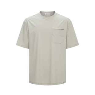 GENTSPACE2025年夏新品落肩廓形简洁轻松都市时尚户外休闲短袖T恤