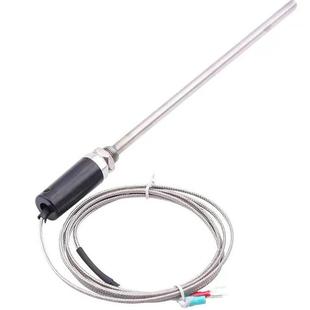 Pt100温度传感器探头防水温度探头E/K型热电偶铂热电阻Cu50感温棒