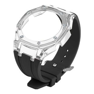 农家橡树GA2100GM-2100改装冰川透明表壳果冻硅胶表带手表配件