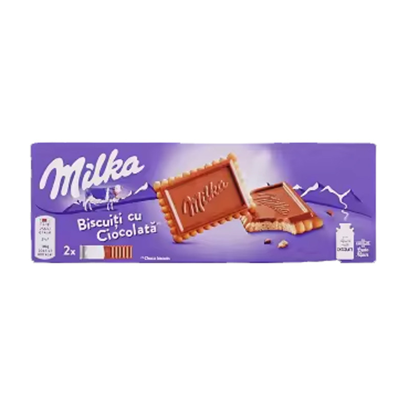 妙卡milka巧克力涂层饼干
