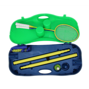 包邮新款3M家用亲子羽毛球网柱4M便携简易网架户外移动羽球场地线