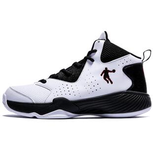 乔丹篮球鞋男鞋春季2026新款官方正品高帮实战球鞋皮面防水运动鞋