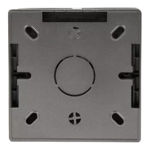 德力西明装带底盒星空灰五孔插座带开关家用明盒86型16a墙壁明线