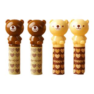 得力铅笔套铅笔帽小学生保护套学生铅笔盖卡通公主可爱儿童软硅胶水晶笔套硅加长延长器文具用品