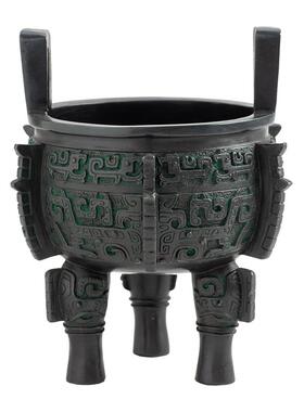 黄铜入己鼎仿古青铜器鼎香炉摆件