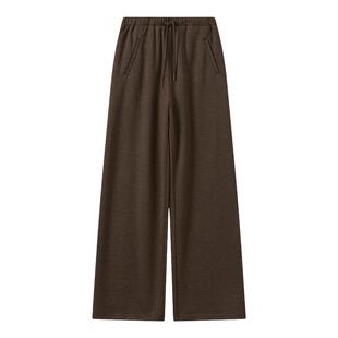 播宽松阔腿休闲裤女冬季垂感显瘦直筒裤子DDS4KD5163