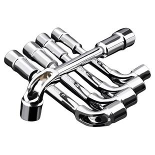 L型烟斗套筒扳手双头弯头穿孔铣口外六角汽修轮胎6-19mm多功能