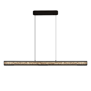 柏丁 珀影意式极简一字餐厅吊灯 护眼长条吧台书房饭厅餐桌主灯具