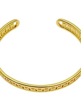 欧美饰品小众简约镂空质感手镯