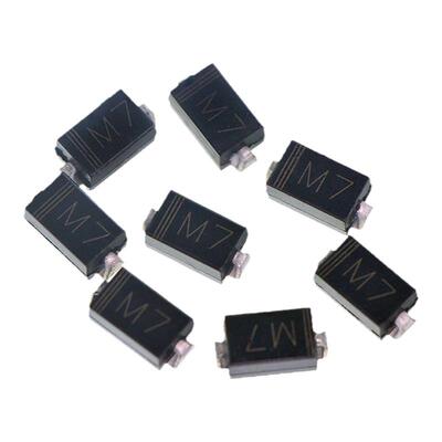 贴片整流二极管 M7 1N4007贴片 1A/1000V DO-214/SMA 50只