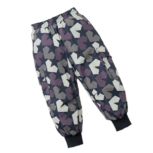 雅鹿2025新款儿童羽绒裤男童女童宝宝冬季加厚外穿大童冬天长裤子