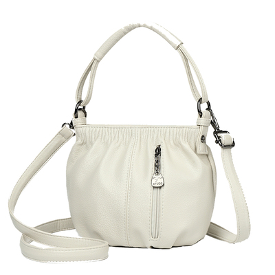 袋鼠正品真皮女包牛皮斜挎包