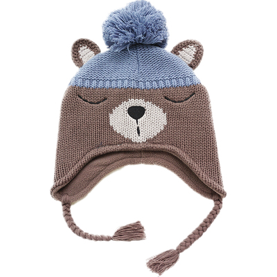 ins宝宝毛线帽子加绒男女婴儿护耳秋冬卡通可爱超萌韩版动物造型