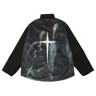 GRKC吉尔卡克 双面穿油画夹克国潮牌街头嘻哈宽松男女款情侣外套