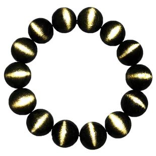 天然猫眼金曜石手链双金眼男士女猫眼石手串本命年貔貅黑耀石水晶