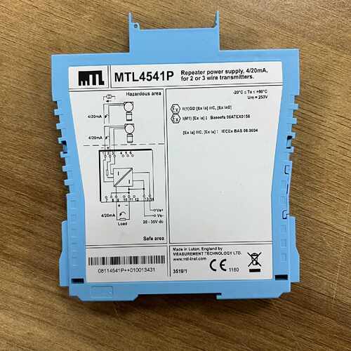 议价MTL4541P420mA回路供电隔离栅支持2线3线