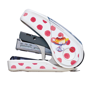 日本MAX美克司限定订书机进口省力订书器10号可爱女子博平脚钉小号钉书机便携学生文具HD-10FL3K限定版