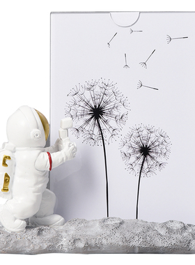 可爱风照片书桌宇航员相框摆件