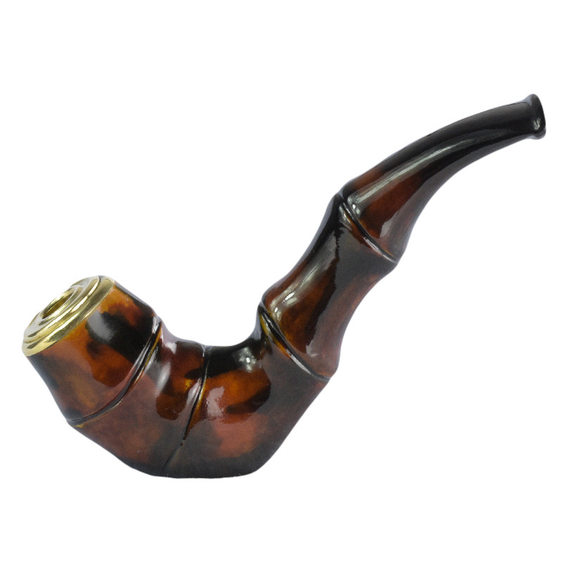吸烟过滤器海柳烟斗合成烟丝香烟两用拉杆过滤循环可清洁竹节造型