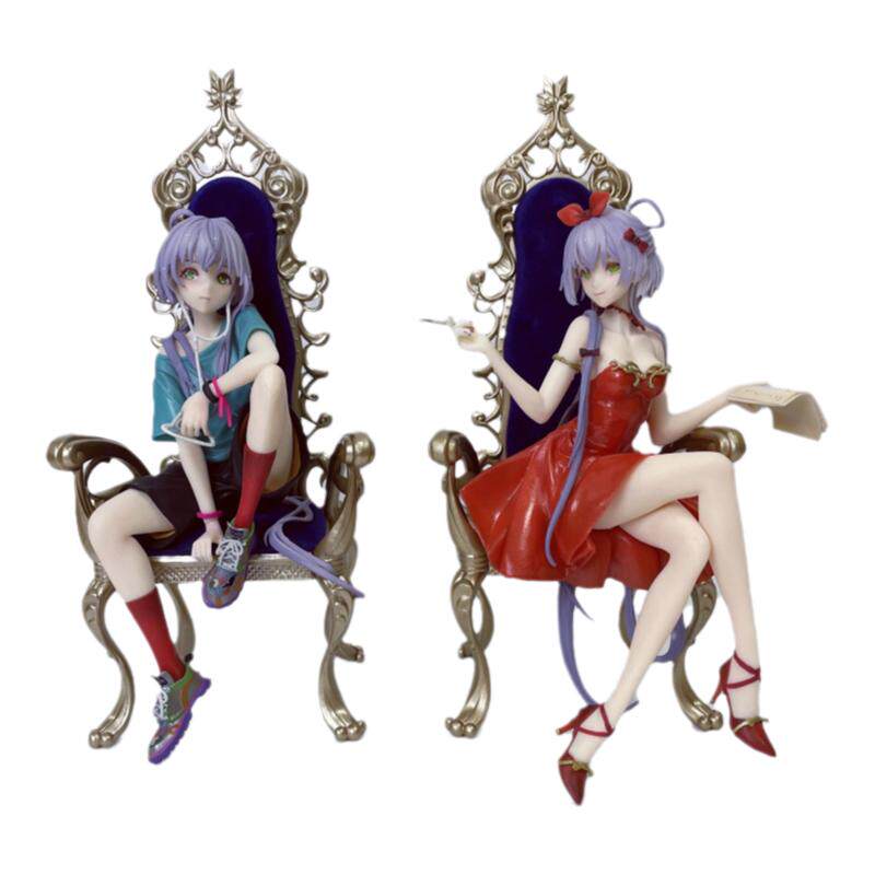 秘境花庭公主殿下王座 红色礼服洛天依 蓝色常服洛天依美少女手办