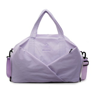 大容量短途旅行包女轻便时尚高颜值手提斜挎健身包独立鞋仓行李袋