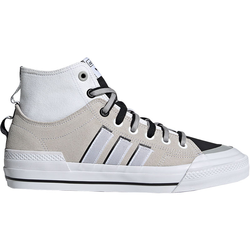 Adidas/阿迪达斯正品三叶草 NIZZA 男女高帮帆布休闲板鞋FX4028