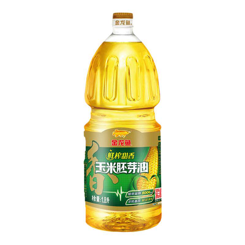 金龙鱼压榨甜香玉米胚芽油1.8L