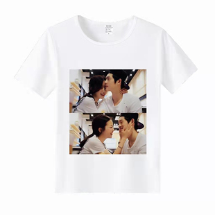 定制T恤印照片班服文化衫衣服来图定做情侣图案diy短袖印图字logo