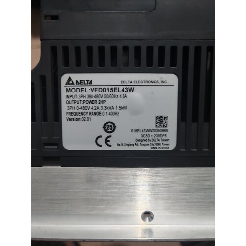 议价台达变频器VFD015EL43W，1.5KW/380V，三相