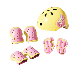 儿童轮滑护具平衡车滑板头盔护膝护具自行车骑行套装男女孩装备