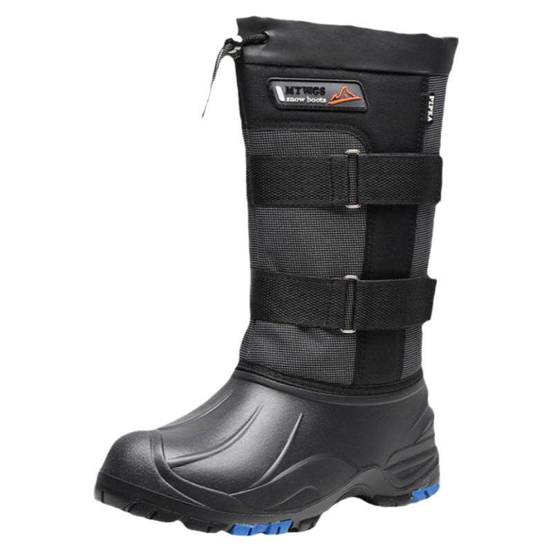 雪地靴男高筒靴保暖加厚加绒防水防滑男钓鱼靴冰钓矶钓冬靴