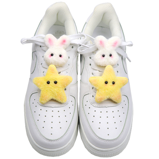 小兔子五角星星鞋带扣鞋子上面装饰diy卡通可爱适配ouder鞋子配饰