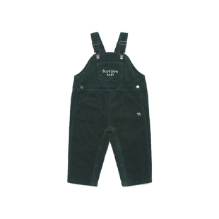 BLUEDOG韩国进口蓝狗初春儿童背带裤男女童灯芯绒长裤直筒长裤