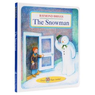The Snowman 雪人趣味翻翻书 英文原版 儿童趣味绘本纸板书 Raymond Briggs 雷蒙布力格 波士顿环球号角图画书奖 进口英语书籍