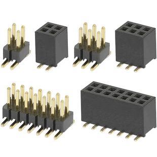 1.27mm间距双排针排母贴片排针插座连接器2x2 3 4 5 6 7 8 10 12P
