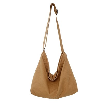 水洗帆布斜挎包五年老店