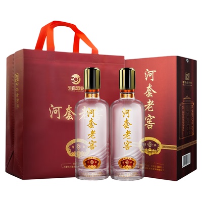 河套老窖500ml52度浓香型白酒