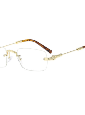 弗瑞姆眼镜复古高级感无边框